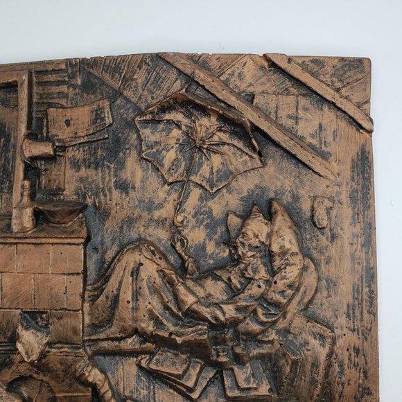 Carl Spitzweg Poor Poet Wall Hanging Heavy Decor - Picture 4 of 10